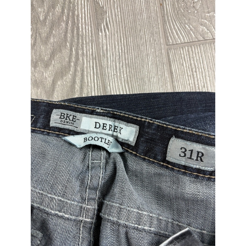 BKE Derek Jeans Mens 31R Straight Leg Dark Wash Denim Blue 31x32 - Picture 11 of 11